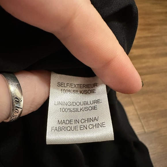 Haute Hippie 100% silk boho black flowy pants size XS revolve brand - Picture 10 of 10